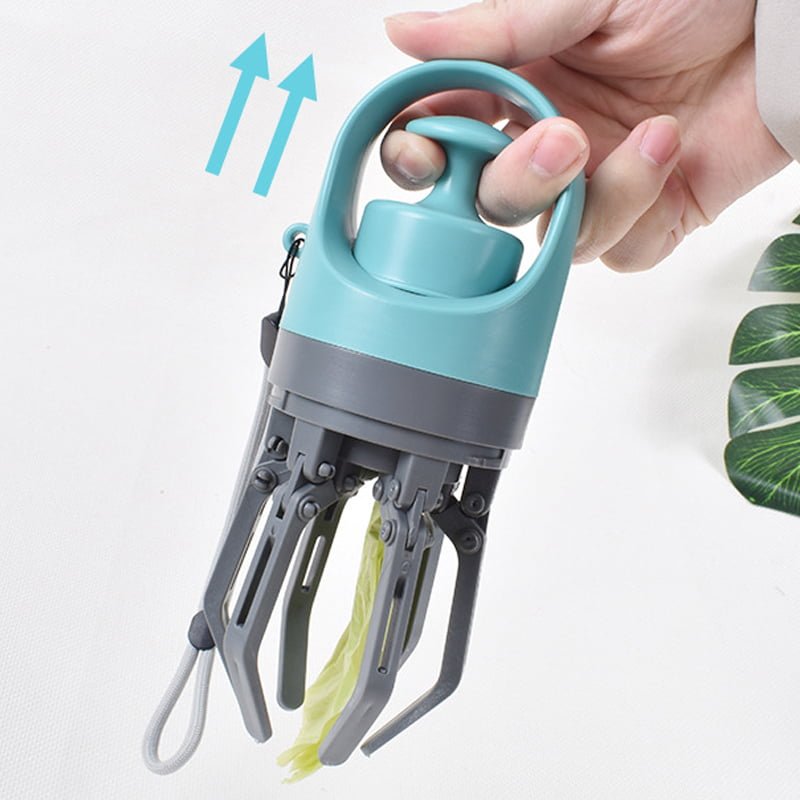 Non-Contact Pet Poop Picker with Built-in Trash Bag Dispenser_4