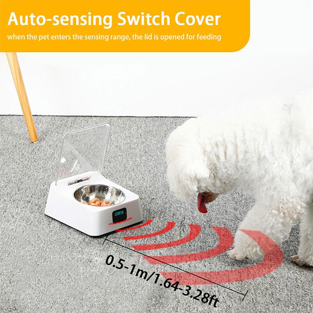 Infrared Sensor Automatic Cat and Dog Feeder Pet Food Bowl-USB Charging_6