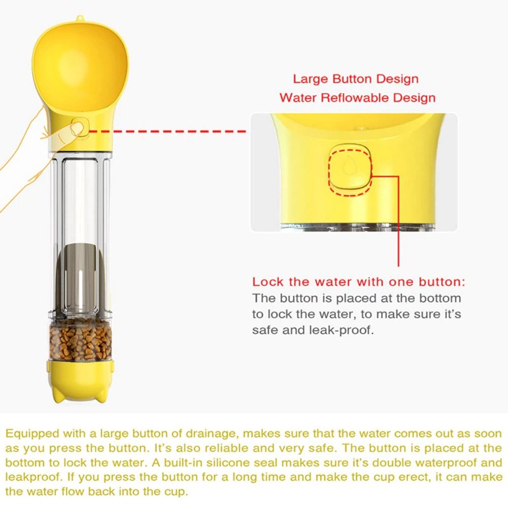 Multifunctional Outdoor Travel Pet Feeder and Poop Scooper_7