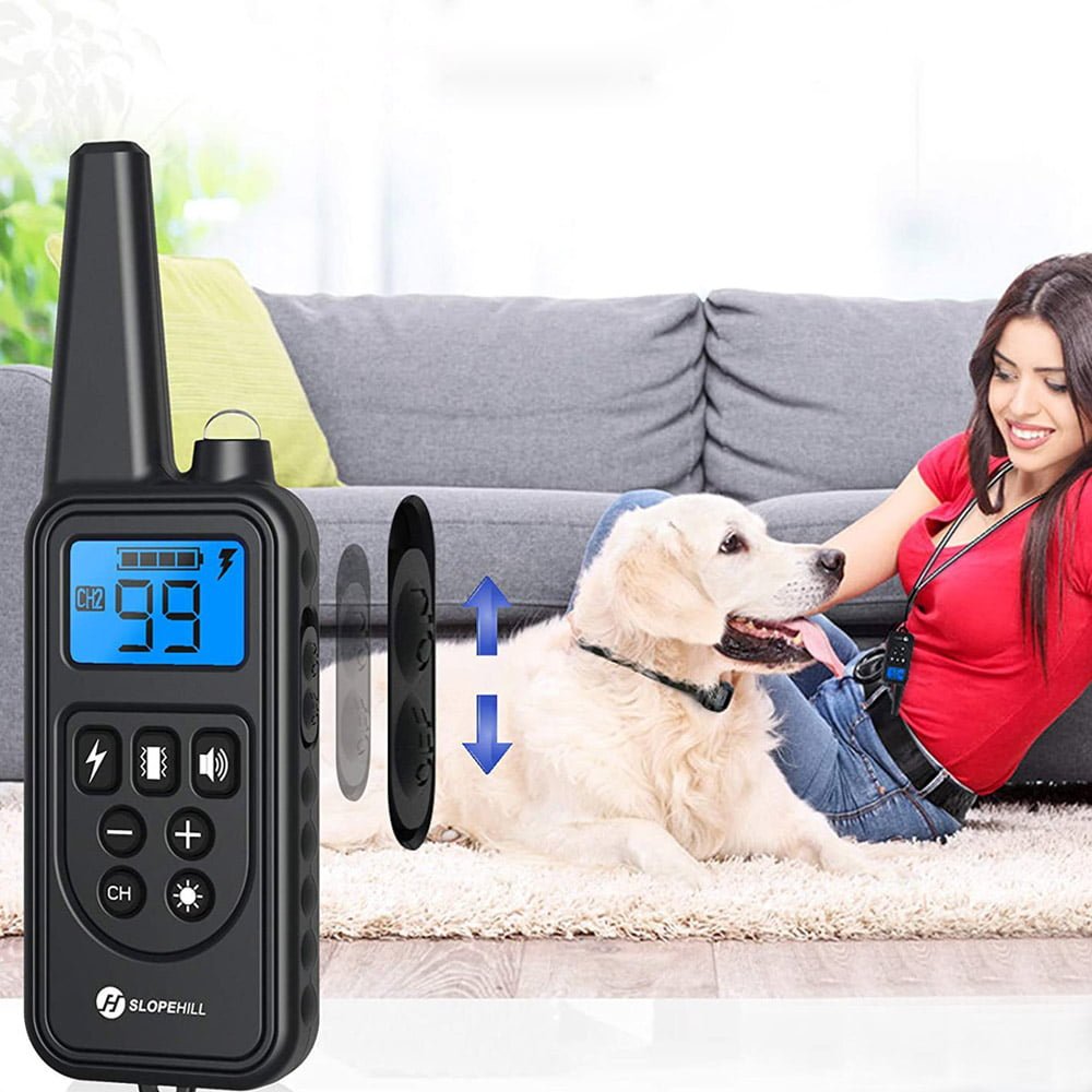 USB Charging Electric Vibrating Buzzing Pet Training Collar_5