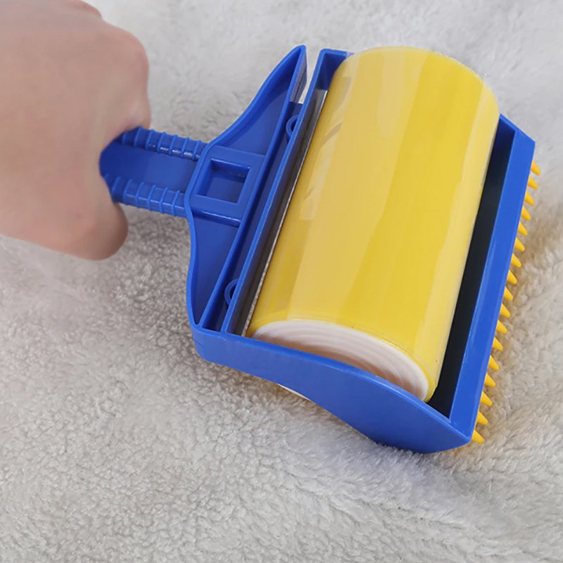 Reusable Sticky Lint Dust Roller Washable Pet Hair Removing Brush_4