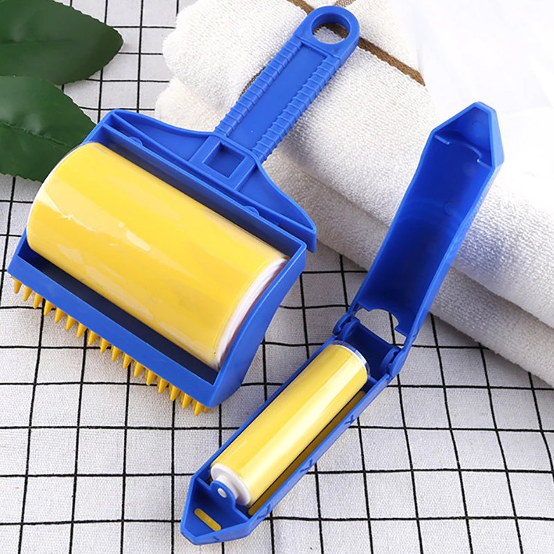 Reusable Sticky Lint Dust Roller Washable Pet Hair Removing Brush_8