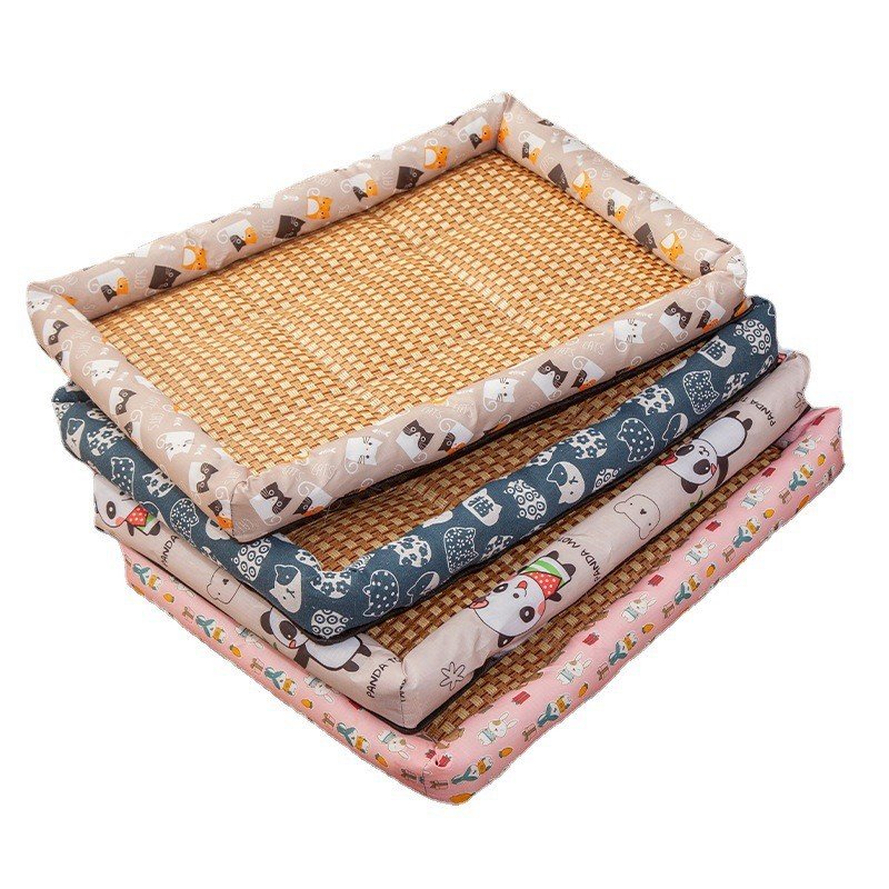 Anti-Scratch Non-Slip Washable Mattress Summer Rattan Pet Cooling Mat_6