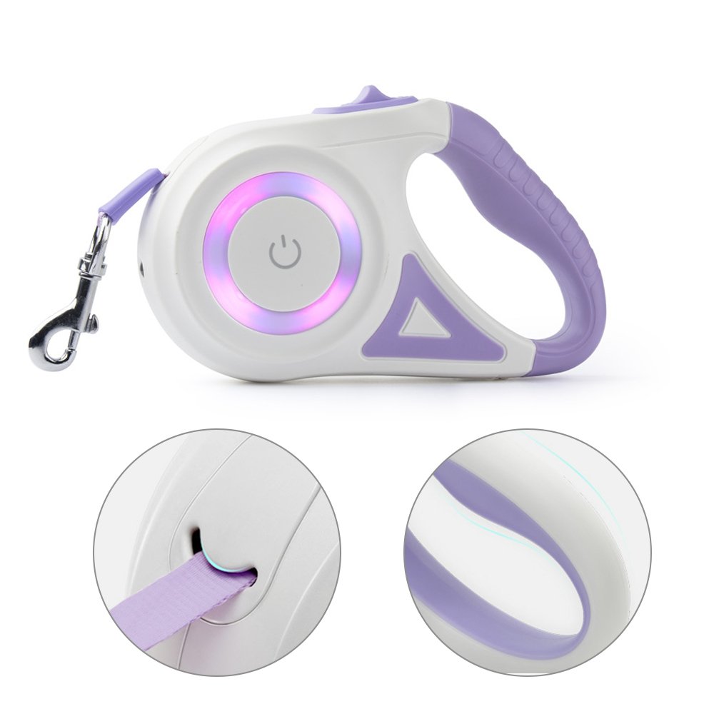 3M Retractable Durable Nylon Pet Leash with LED Lights_5